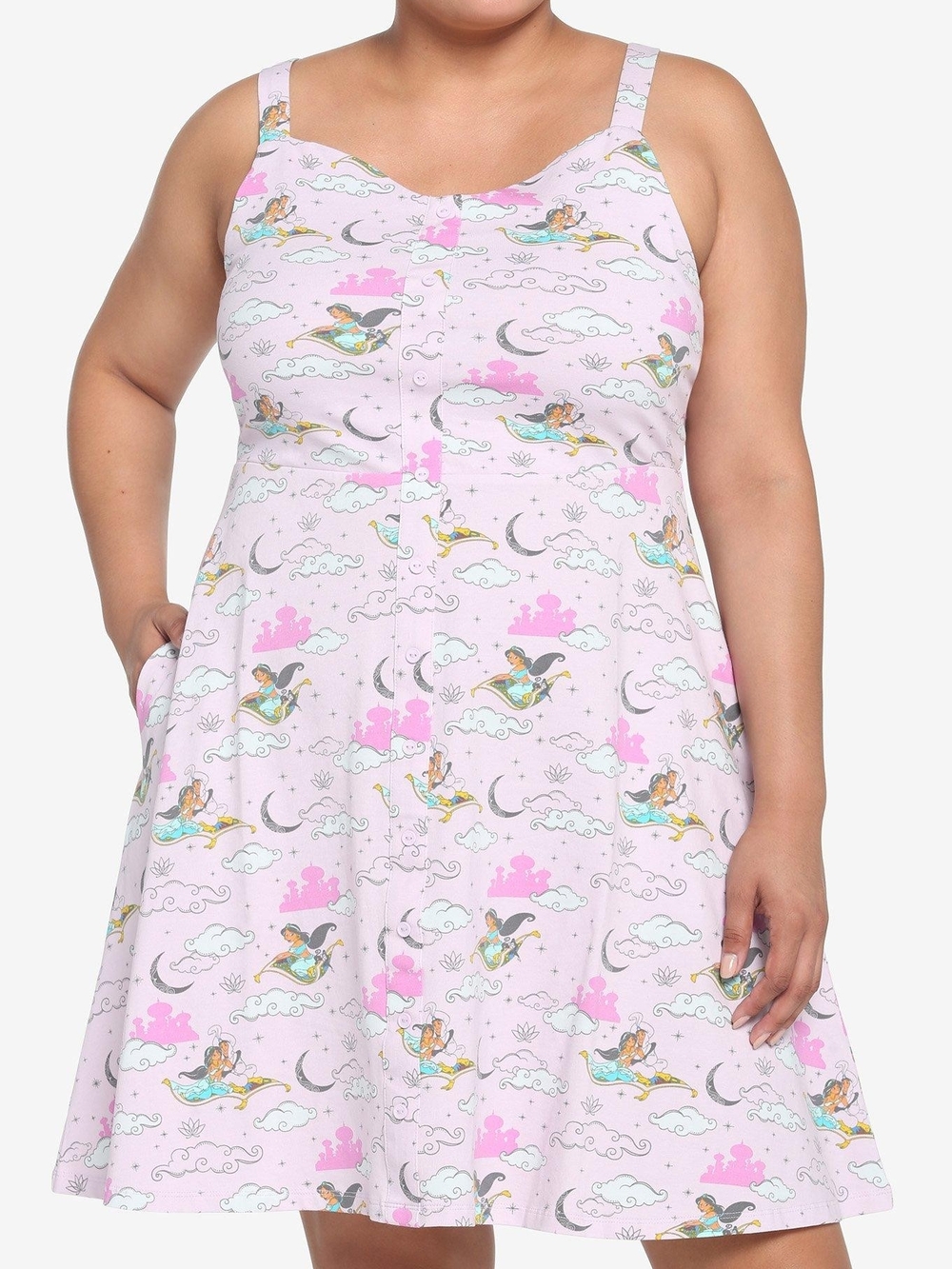 NWT Hot Topic Her Universe Disney Aladdin Carpet Ride Dress Plus 3XL